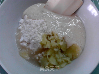 天然酵种土豆乳酪香葱面包的做法步骤：4