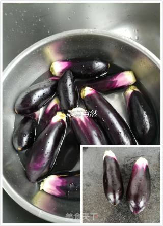蒜茄子的做法步骤：1