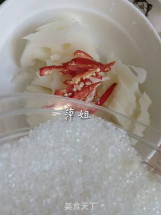 凉拌糖醋藕片的做法步骤：8