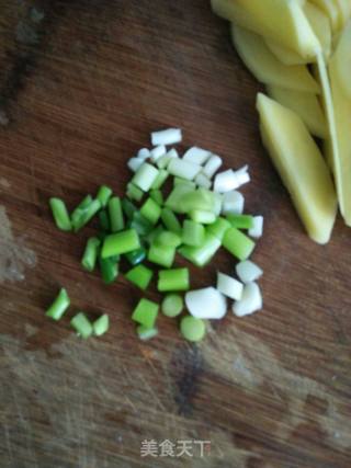 葱香土豆片滑肉的做法步骤：2