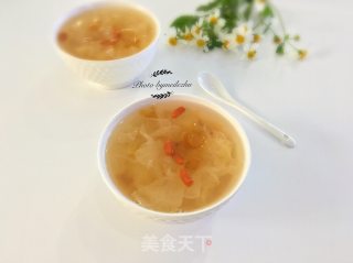 桃胶皂角米银耳羹的做法步骤：10