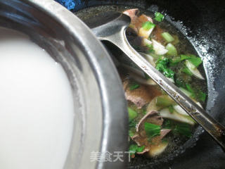 菜芯茭白猪肝羹的做法步骤：13