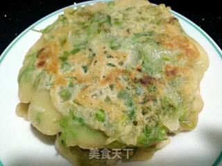 蛋黄夜香花煎饼的做法步骤：6