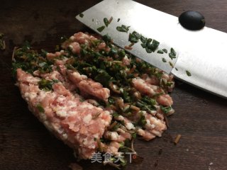 马苋菜肉双酿的做法步骤：3