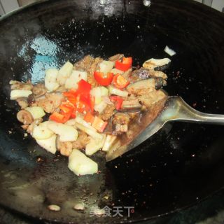 生鲜榨菜炒驴肉的做法步骤：10