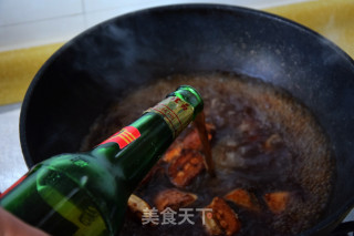 老黄瓜烧河豚鲞的做法步骤：9