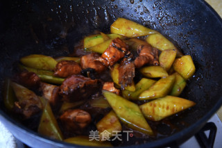 老黄瓜烧河豚鲞的做法步骤：12