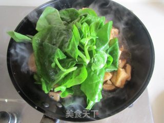 木耳菜香菇豆腐泡的做法步骤：7