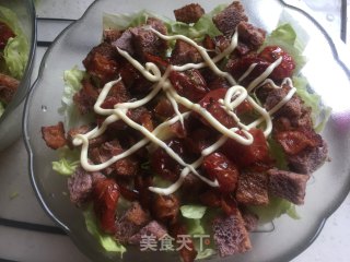 培根生菜沙拉的做法步骤：9