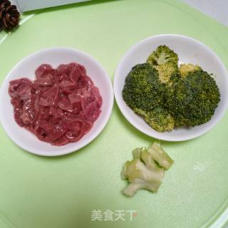 西兰花鸡肝泥的做法步骤：2