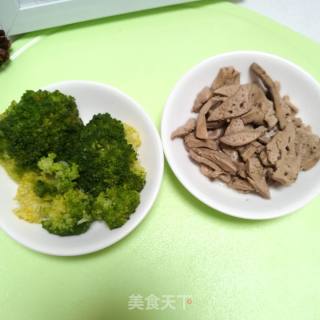 西兰花鸡肝泥的做法步骤：6