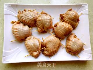 蟹味菇鸡翅包饭的做法步骤：7