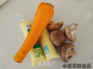 三鲜浇汁玉子豆腐的做法步骤：1