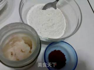 椰蓉红曲酥的做法步骤：4