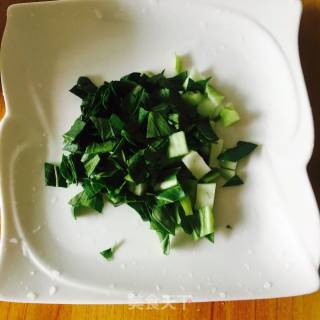 青菜粥的做法步骤：2