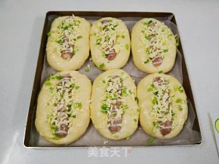 香肠芝士面包的做法步骤：9