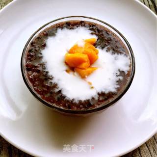 椰香芒果紫米粥的做法步骤：4