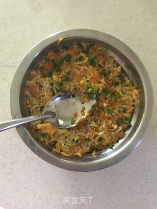 儿童快手营养蛋炒饭的做法步骤：8