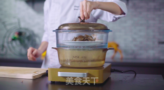 六月黄毛豆蒸肉饼的做法步骤：4