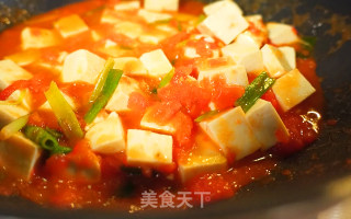 西红柿炖豆腐的做法步骤：3