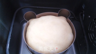 呆萌小熊面包（面包机版）的做法步骤：7
