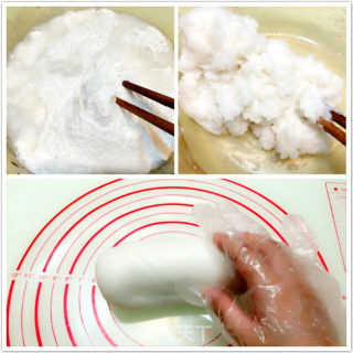 雪媚娘（易小焙雪莓娘预拌粉版本）——奥利奥和蓝莓酱口味的做法步骤：2