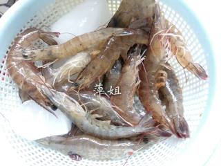 白灼基围虾的做法步骤：4