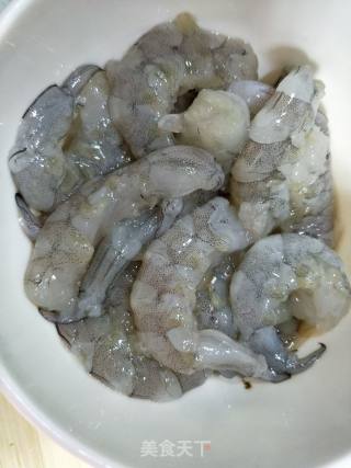 白玉冬瓜酿明虾的做法步骤：2
