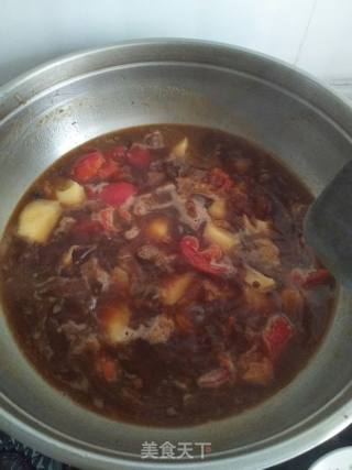 羊肉土豆炖柿子的做法步骤：7