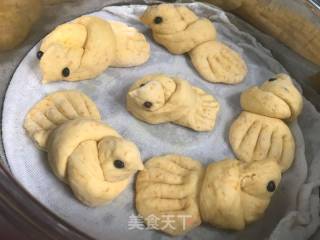 南瓜奶香鸽子馒头的做法步骤：2