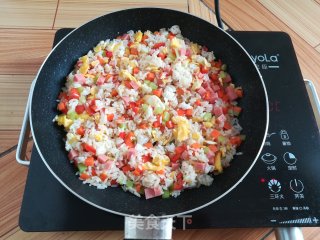 菠萝蛋炒饭的做法步骤：14