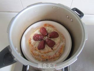 红枣米粉蒸南瓜的做法步骤：6