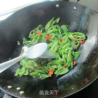 豉香辣椒炒肉的做法步骤：8