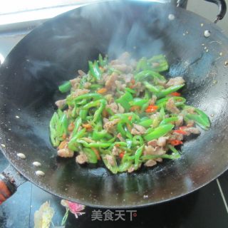 豉香辣椒炒肉的做法步骤：11