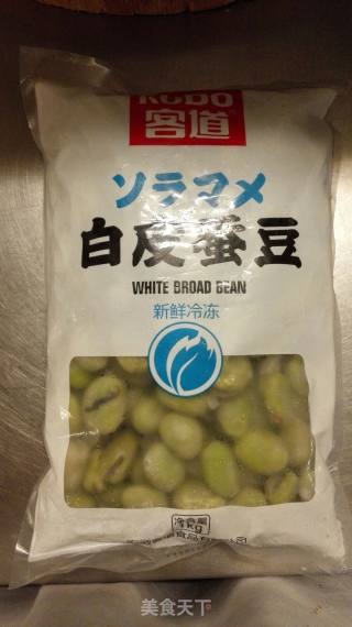 葱油蚕豆的做法步骤：1