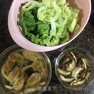 干虾白菜煲的做法步骤：1