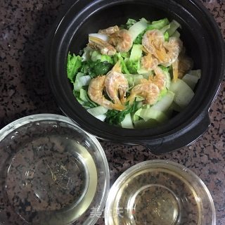 干虾白菜煲的做法步骤：6