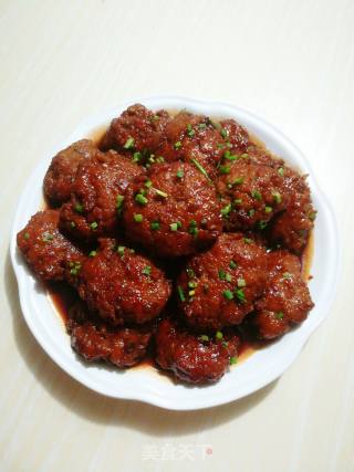 红烧藕肉饼的做法步骤：13
