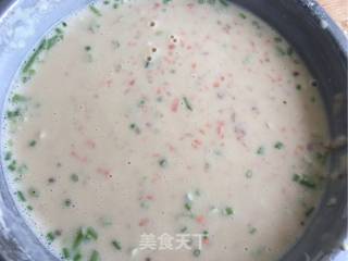 宝贝早餐必备--【彩丁肉末鸡蛋饼】的做法步骤：7