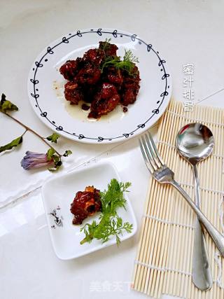 蜜汁排骨的做法步骤：11