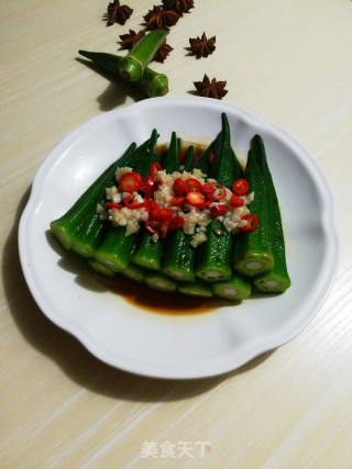 白灼秋葵的做法步骤：9