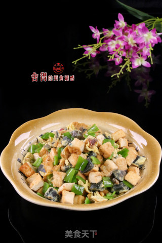 双椒烩豆腐的做法步骤：5