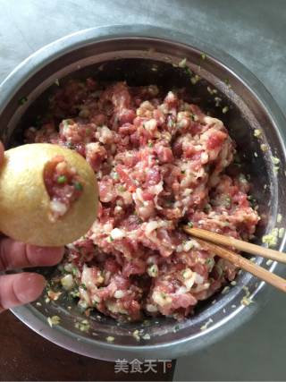 糖醋面筋酿肉的做法步骤：4