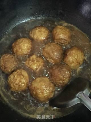 糖醋面筋酿肉的做法步骤：7