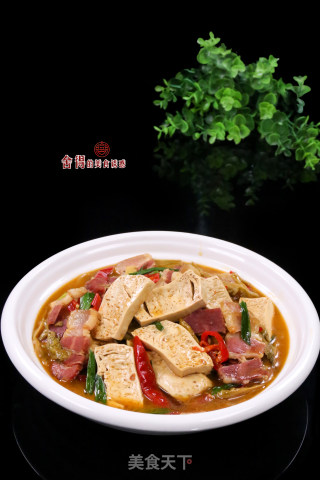 腊味豆腐的做法步骤：6