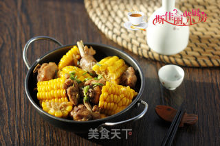 玉米烧鸡腿的做法步骤：9