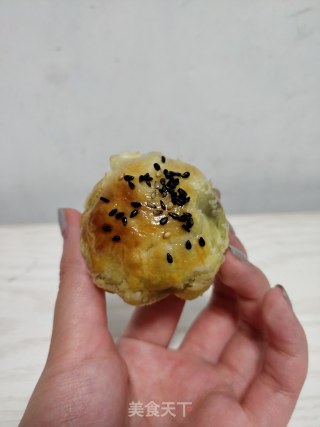 消耗蛋挞皮，快手蛋黄酥的做法步骤：12
