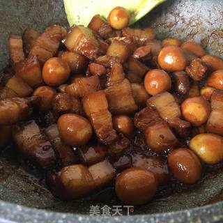 鹌鹑蛋烧肉的做法步骤：10