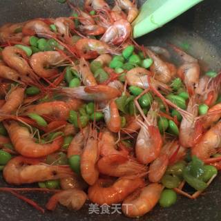 爆炒河虾豆子的做法步骤：6