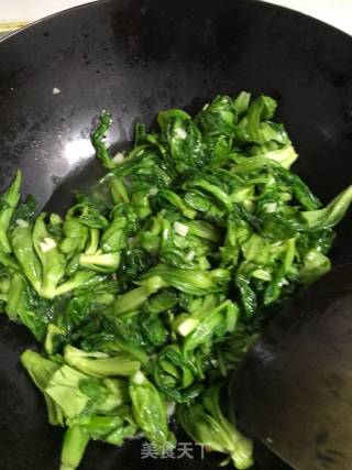 蒜香茼蒿的做法步骤：9